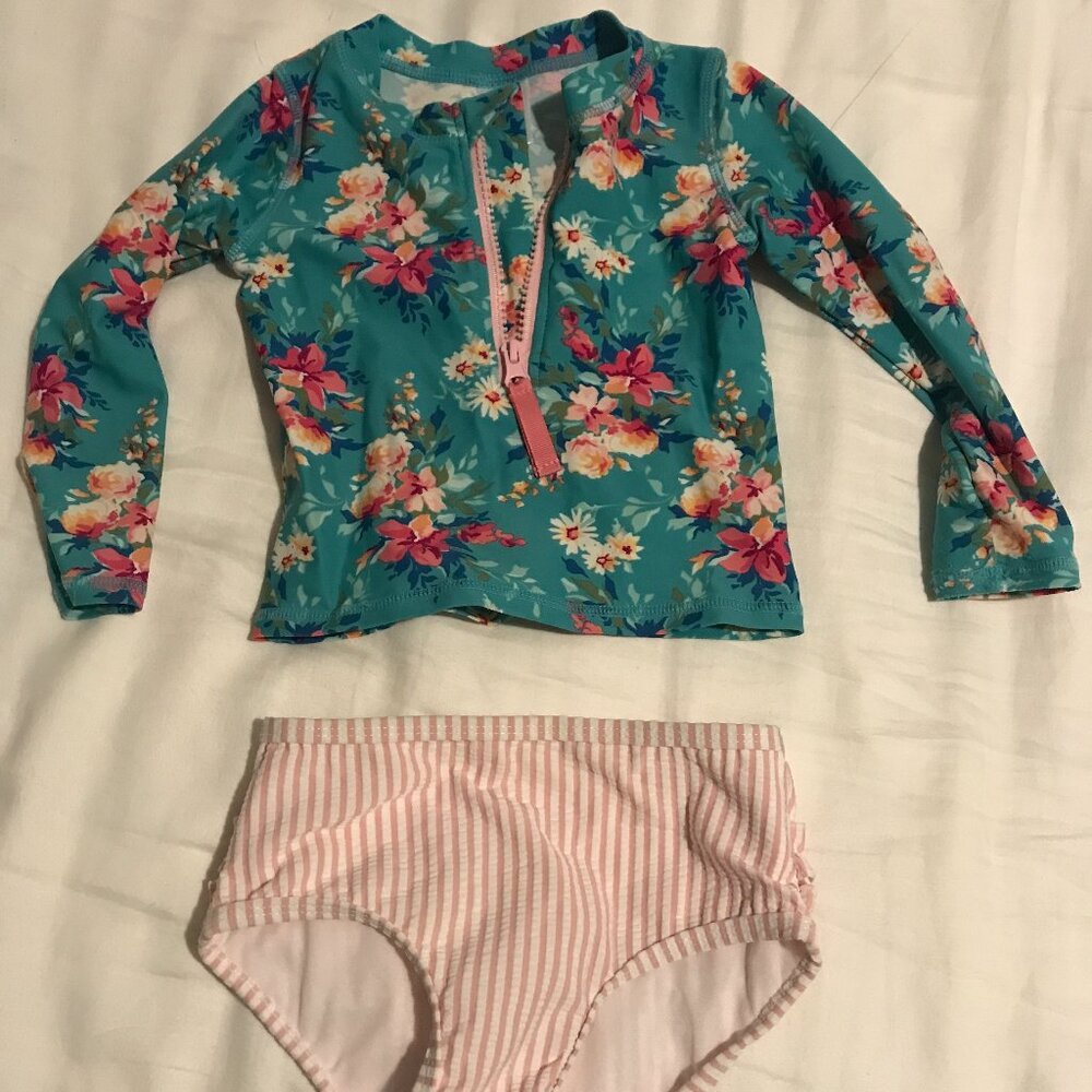 2T Ruffle Butts two piece swim suit